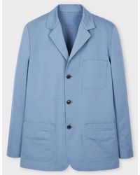 Paul Smith - Light Cotton-Linen Twill Work Jacket - Lyst