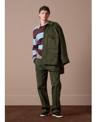 Paul Smith - And Merino Wool Stripe Crew Neck - Lyst