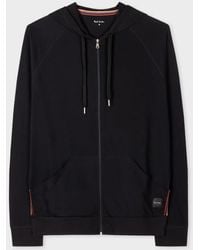 Paul Smith - Cotton Jersey Zip Hoodie - Lyst