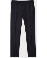 Paul Smith - Slim-fit Black Wool 'a Suit To Travel In' Trousers - Lyst