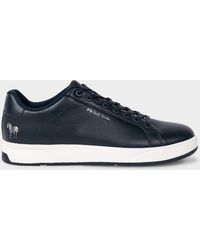 PS by Paul Smith - Navy Leather 'albany' Trainers Blue - Lyst