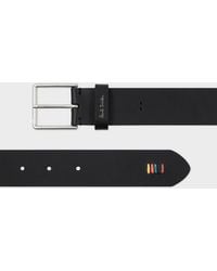 Paul Smith - Leather 'Artist Stripe' Stitch Belt - Lyst