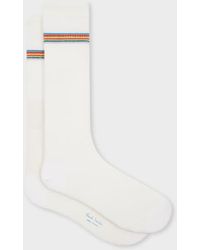 Paul Smith - 'Signature Stripe' Trim Socks - Lyst
