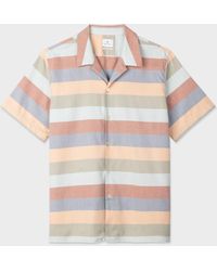 PS by Paul Smith - Casual-fit Cotton Stripe Short-sleeve Shirt Multicolour - Lyst
