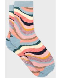 Paul Smith - Pastel 'Swirl' Textured Socks - Lyst