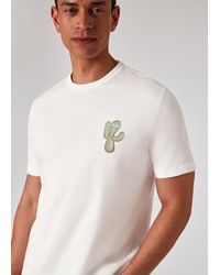 Paul Smith - 'Stripe Cactus' Print T-Shirt - Lyst