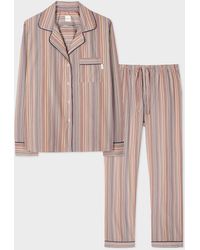 Paul Smith - Signature Stripe Cotton Pyjama Set Multicolour - Lyst