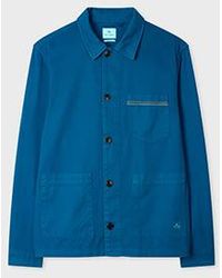 Paul Smith - Ocean Cotton-Twill 'Stitch Stripe' Work Jacket - Lyst