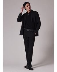 Paul Smith - Slim-fit Black Wool 'a Suit To Travel In' Pants - Lyst