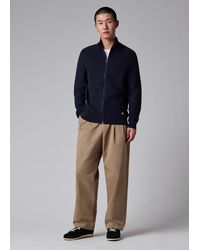 Paul Smith - Textured-Cotton Zip Cardigan - Lyst