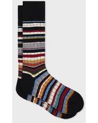 Paul Smith - Chunky 'Signature Stripe' Ribbed Socks - Lyst