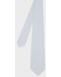 Paul Smith - Pale Cotton Multistripe Tie - Lyst