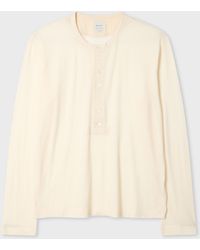 Paul Smith - Ribbed Wool Henley Top - Lyst