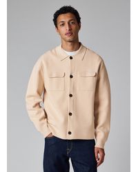 Paul Smith - Merino-Cotton Patch-Pocket Cardigan - Lyst