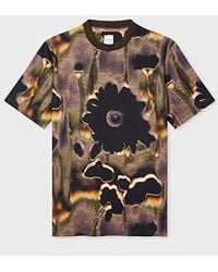 Paul Smith - 'Field Flowers' Print Cotton T-Shirt - Lyst