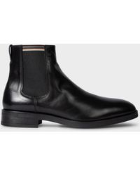 Paul Smith - Black Leather 'lansing' Chelsea Boots - Lyst