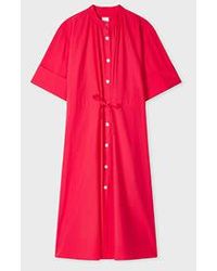 Paul Smith - Fuchsia Lyocell-Cotton Shirt Dress - Lyst