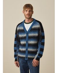 Paul Smith - And Space-Dye Intarsia Cardigan - Lyst