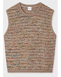 Paul Smith - Knitted 'Signature Stripe' Tank Top - Lyst