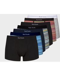 Paul Smith - 'Signature Stripe' Organic Cotton Mixed Boxer Briefs Seven Pack - Lyst