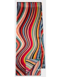 Paul Smith - 'Swirl' Silk Scarf - Lyst