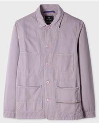 Paul Smith - Lilac Cotton-Linen Work Jacket - Lyst