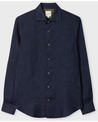 Paul Smith - Slim-Fit Linen Shirt - Lyst