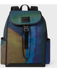 Paul Smith - Recycled-polyester 'abstract' Backpack Multicolour - Lyst