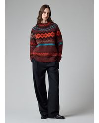 Paul Smith - Fair Isle Wool-Alpaca Sweater - Lyst