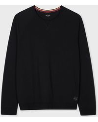 Paul Smith - Black Jersey Cotton Long-sleeve Lounge Top - Lyst