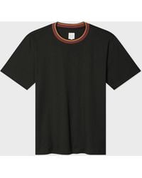 Paul Smith - 'Artist Stripe' Collar T-Shirt - Lyst