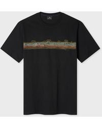 Paul Smith - 'Desert Stripe' Print T-Shirt - Lyst