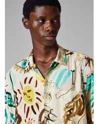 Paul Smith - 'Ink Works' Print Viscose-Blend Shirt - Lyst