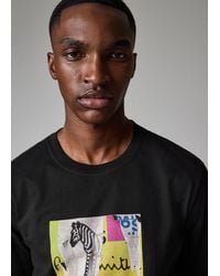 Paul Smith - Organic-Cotton 'Patch Zebra' T-Shirt - Lyst
