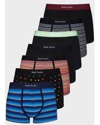 Paul Smith - Mixed-Pattern Boxer Briefs Seven Pack - Lyst
