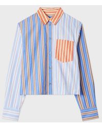 Paul Smith - And 'Mix Up Stripe' Cropped Shirt - Lyst
