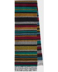 Paul Smith - 'Signature Stripe' Cashmere Scarf - Lyst