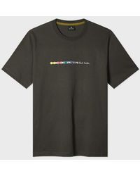 Paul Smith - Dark 'Bike Chain' Print T-Shirt - Lyst