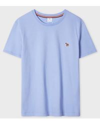Paul Smith - Powder Zebra Logo Cotton T-Shirt - Lyst