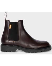 Paul Smith - Dark Leather 'Xenon' Boots - Lyst