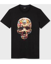 PS by Paul Smith - Mens Slim Fit T Shirt Skull Sticker - Lyst