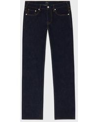 Paul Smith - Standard-Fit-Rinse 'Crosshatch Stretch' Jeans - Lyst