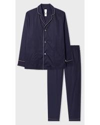 Paul Smith - Cotton 'Signature Stripe' Piping Pyjamas - Lyst