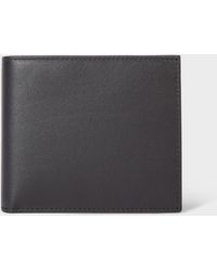 Paul Smith - Black Leather Monogrammed Billfold Wallet - Lyst