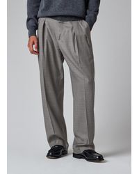 Paul Smith - Superfine Merino Wool Pleated Trousers - Lyst
