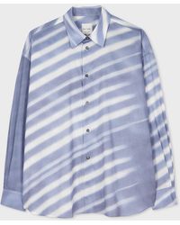 Paul Smith - Blue 'morning Light' Print Oversized Shirt - Lyst