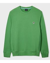 Paul Smith - Mid Organic Cotton Zebra Logo Sweatshirt - Lyst