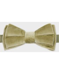 Paul Smith - Pistachio Velvet Pre-Tied Bow Tie - Lyst