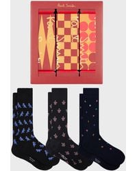 Paul Smith - Mixed Socks Three Pack Cracker Set - Lyst