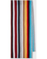 Paul Smith - Merino-Cashmere Blend 'Signature Stripe' Scarf - Lyst